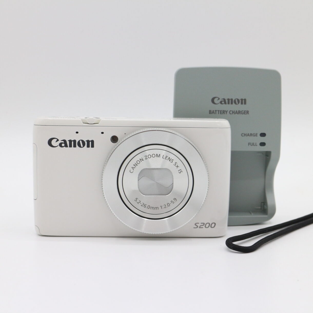 【良品】CANON キヤノン PowerShot S200 ホワイト パワーショット デジタルカメラ コンデジ #LE2029080