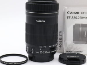 【美品】CANON キヤノン EF-S 55-250mm F4-5.6 IS STM 望遠ズームレンズ #LE2029110