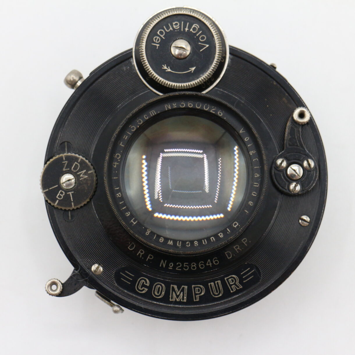 【並品】VOIGTLANDER フォクトレンダー Heliar 4.5/13.5cm 135mm Shutter Compur #LE20275881 - 画像 (6)