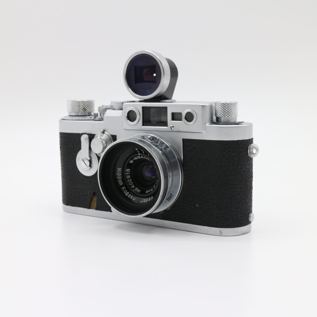 【良品】LEICA ライカ IIIf NIPPON KOGAKU ニコン W-NIKKOR 2.5cm F4 L39 #LE2027539 - 画像 (4)