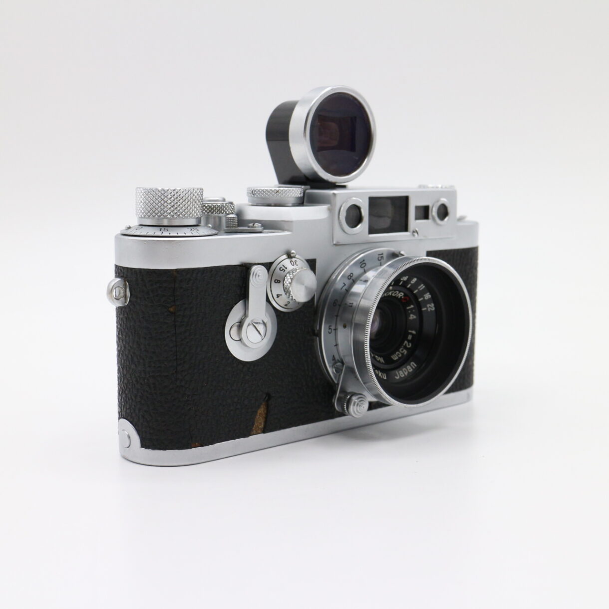 【良品】LEICA ライカ IIIf NIPPON KOGAKU ニコン W-NIKKOR 2.5cm F4 L39 #LE2027539 - 画像 (10)