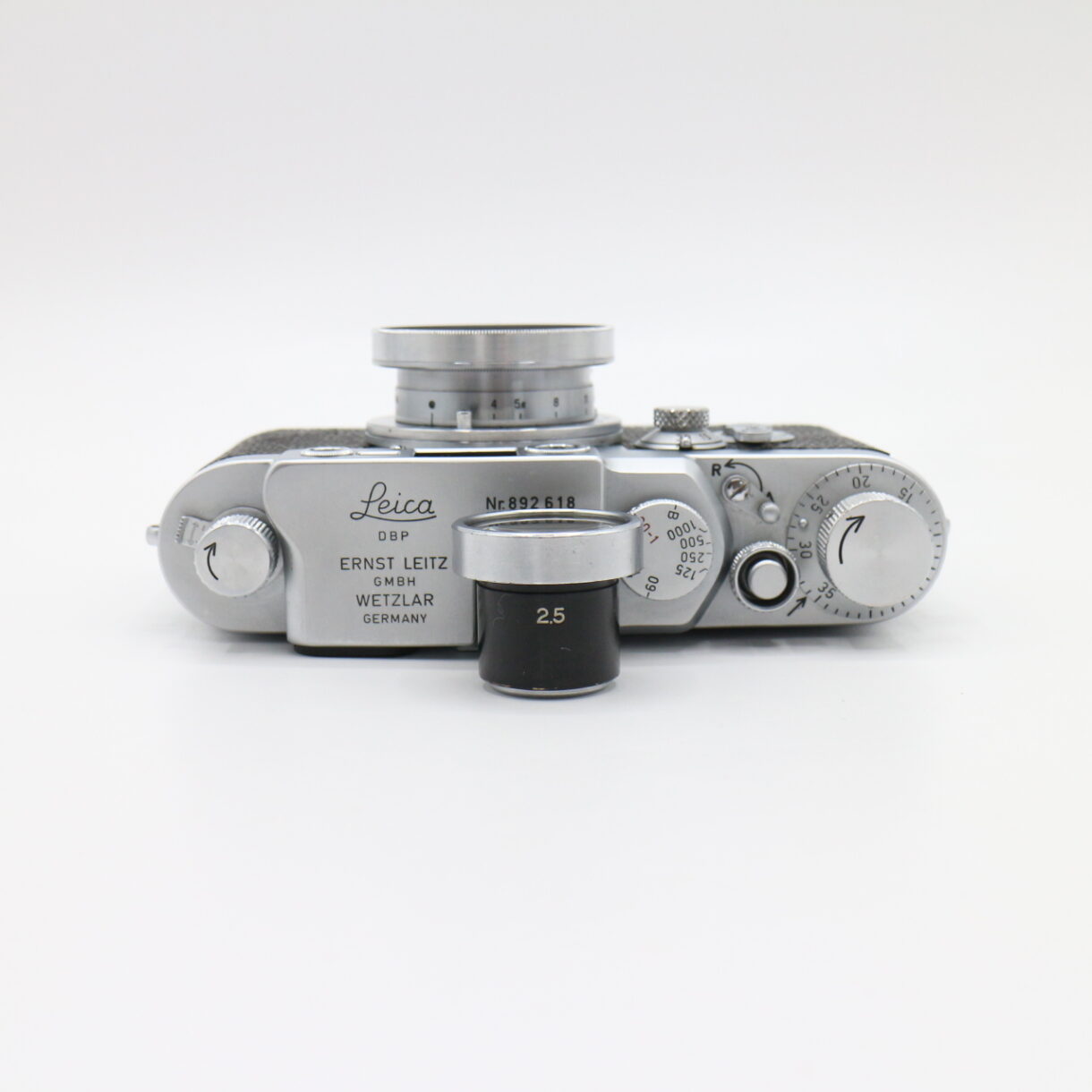 【良品】LEICA ライカ IIIf NIPPON KOGAKU ニコン W-NIKKOR 2.5cm F4 L39 #LE2027539 - 画像 (11)
