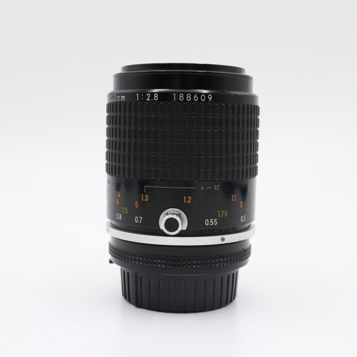 【良品】NIKON ニコン AI-S Micro-NIKKOR 105mm F2.8 ニコン MF 中望遠 ニッコール #LE2027342 - 画像 (4)