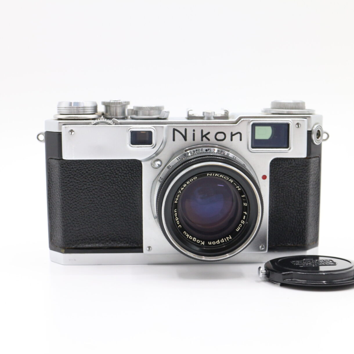 【良品】NIKON ニコン S2 前期型 シルバー NIKKOR-H 5cm F2 50mm レンジファインダー フィルムカメラ Sマウント #LE20275331