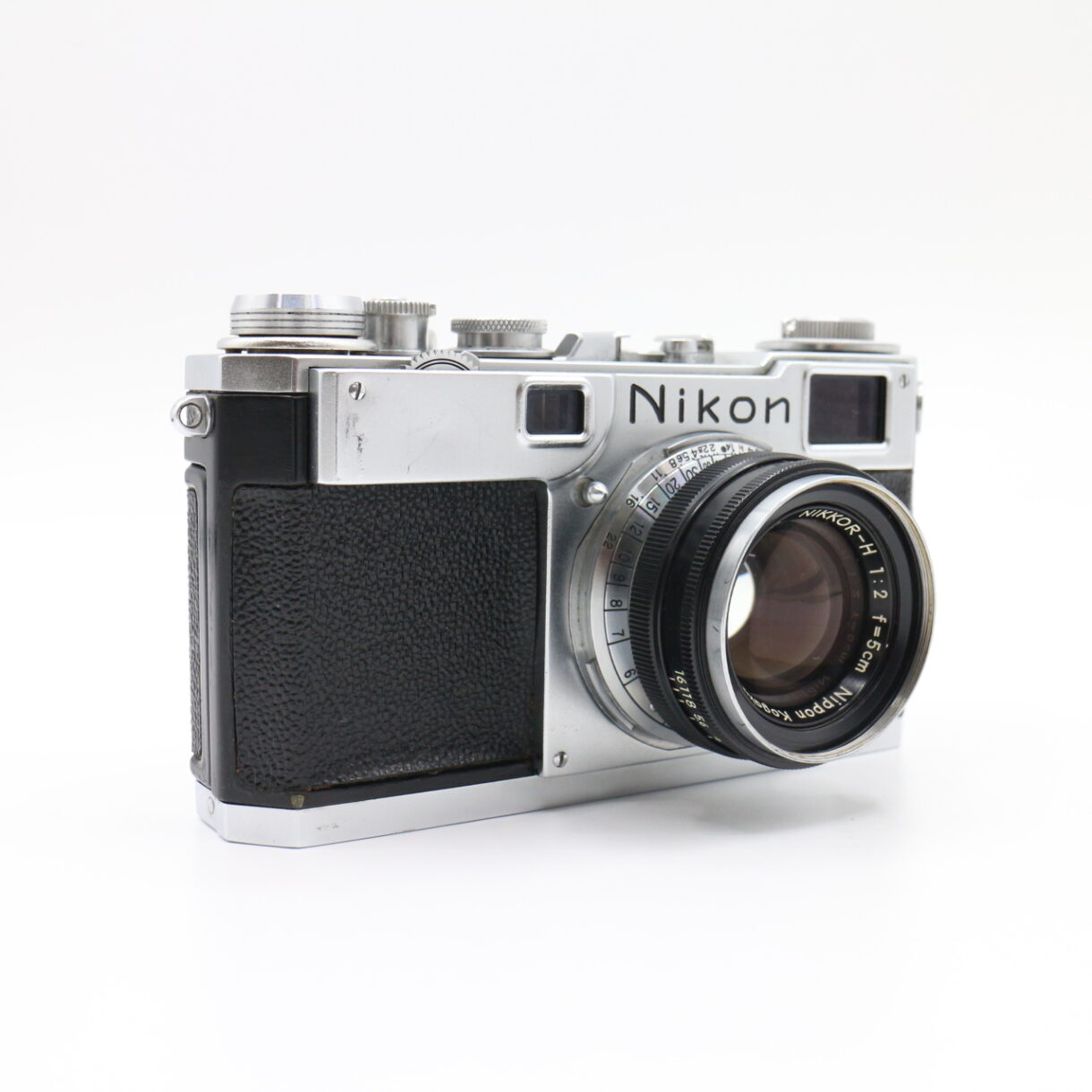 【良品】NIKON ニコン S2 前期型 シルバー NIKKOR-H 5cm F2 50mm レンジファインダー フィルムカメラ Sマウント #LE20275331 - 画像 (7)