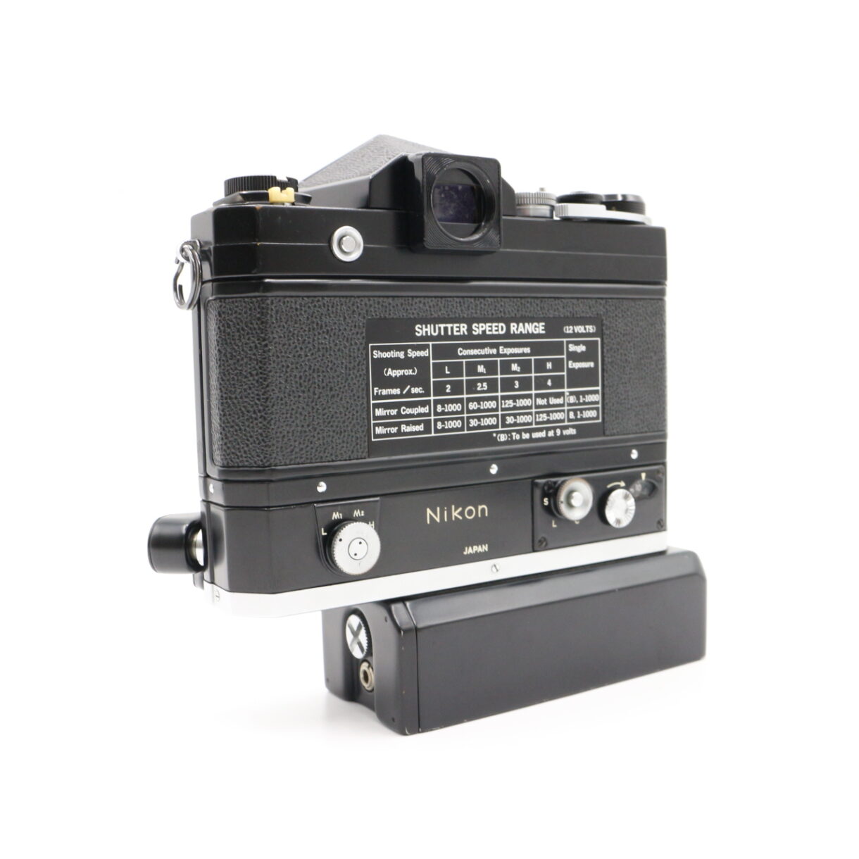 【良品】NIKON ニコン F アイレベル ブラック F-36 モータードライブ 35mm フィルム一眼レフ ボディ #LE2027535 - 画像 (4)