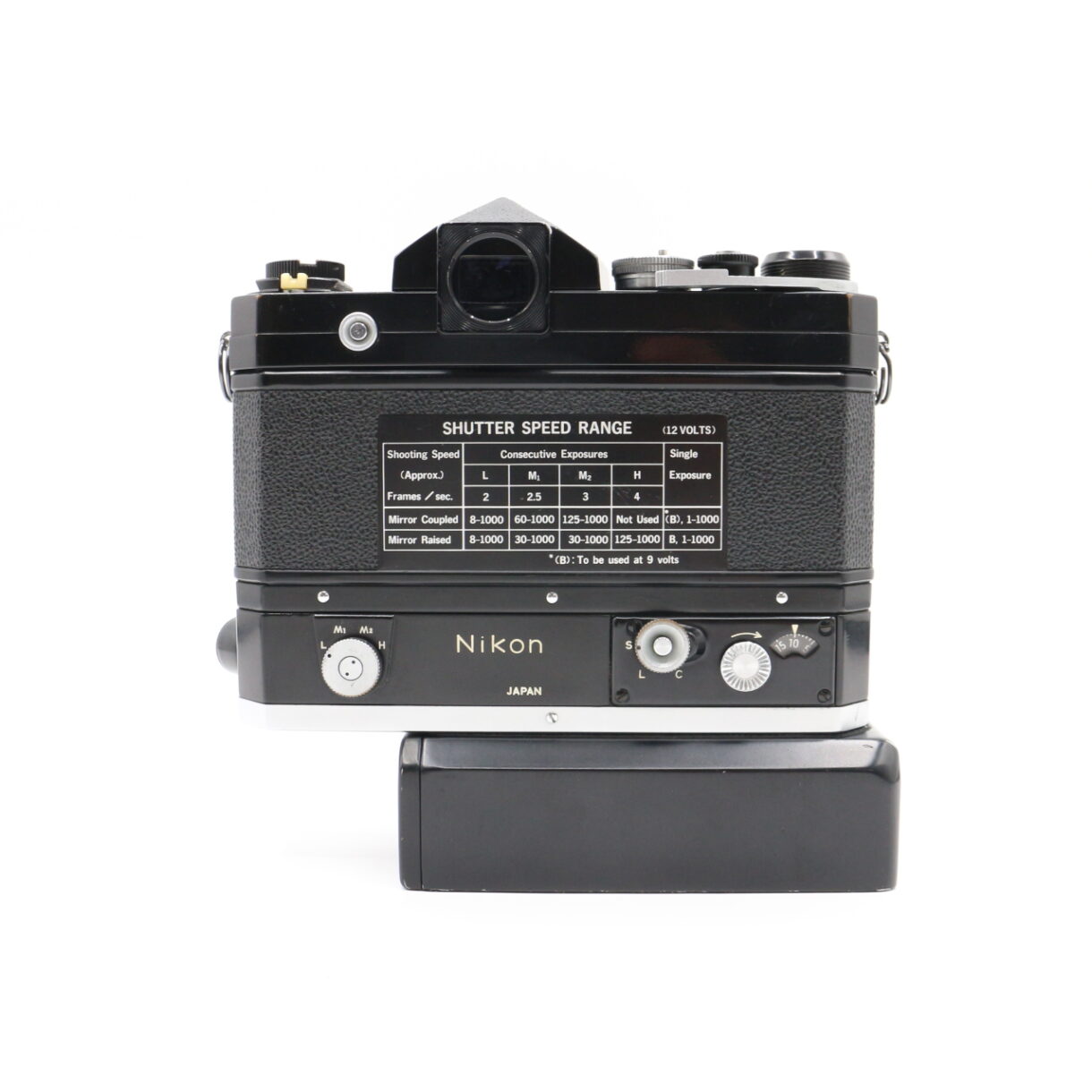 【良品】NIKON ニコン F アイレベル ブラック F-36 モータードライブ 35mm フィルム一眼レフ ボディ #LE2027535 - 画像 (5)