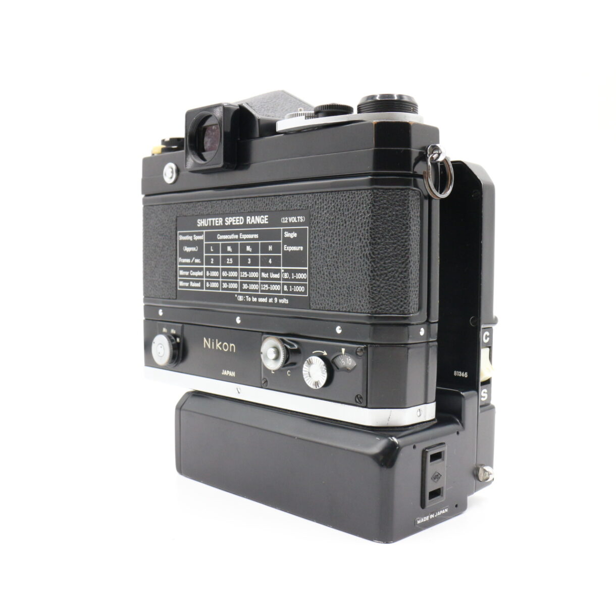 【良品】NIKON ニコン F アイレベル ブラック F-36 モータードライブ 35mm フィルム一眼レフ ボディ #LE2027535 - 画像 (6)