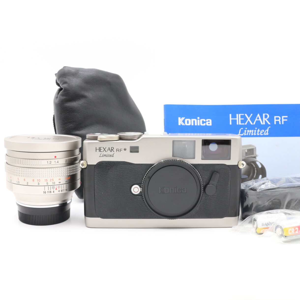 【極美品】KONICA コニカ HEXAR RF Limited M-HEXANON 50mm F1.2 限定セット フィルムカメラ #LE2027579