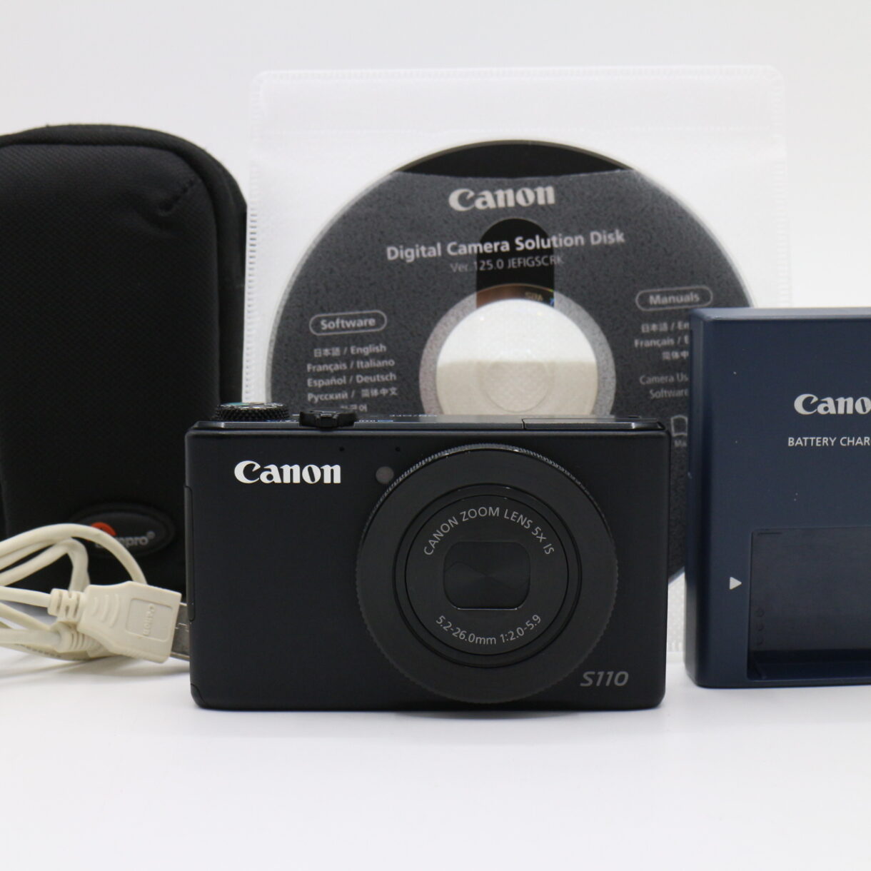 【良品】CANON キヤノン デジタルカメラ PowerShot S110 約1210万画素 ブラック PSS110(BK) #LE2029409
