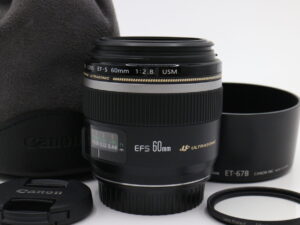 【良品】CANON キヤノン 単焦点マクロレンズ EF-S60mm F2.8マクロ USM APS-C対応 #LE2029411