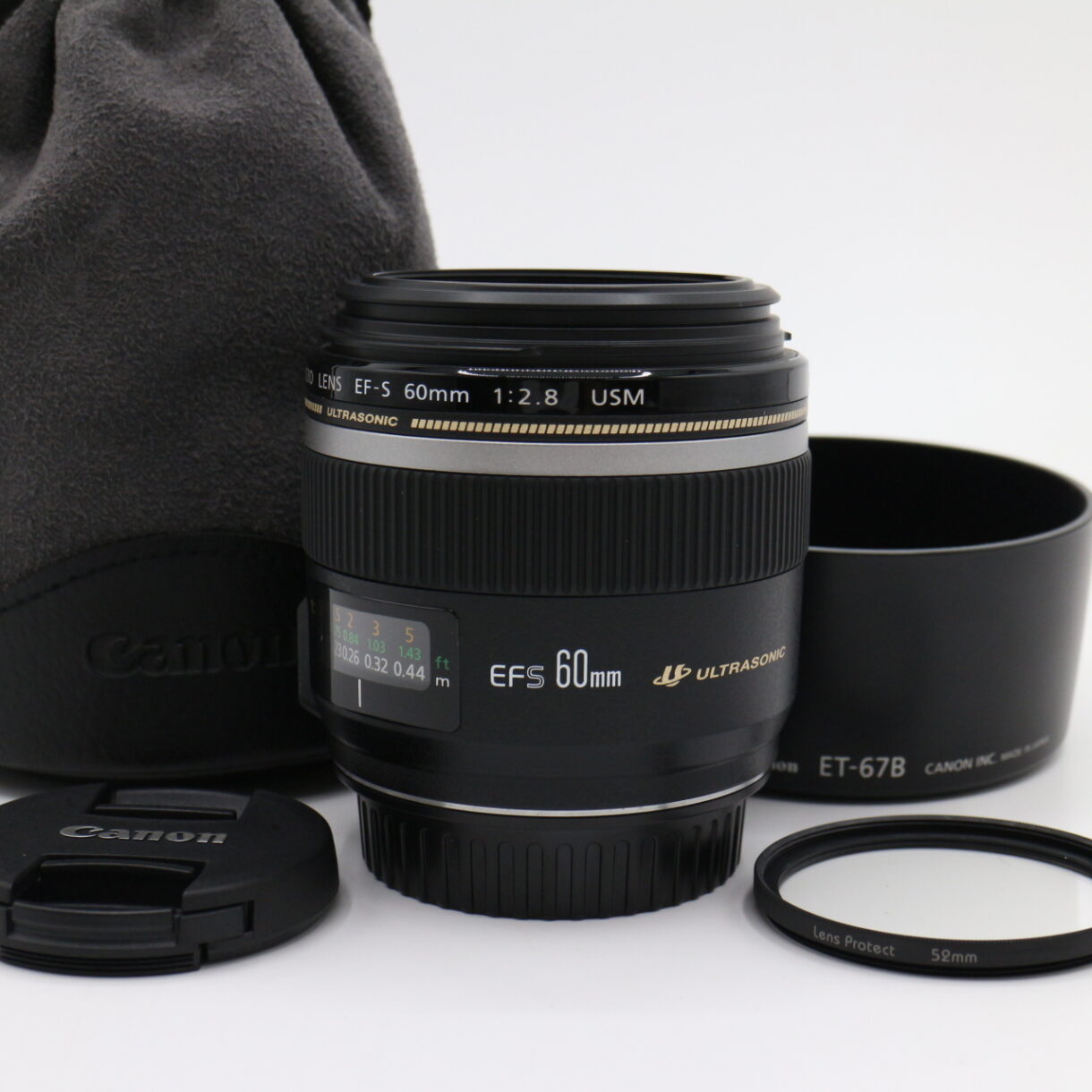 【良品】CANON キヤノン 単焦点マクロレンズ EF-S60mm F2.8マクロ USM APS-C対応 #LE2029411