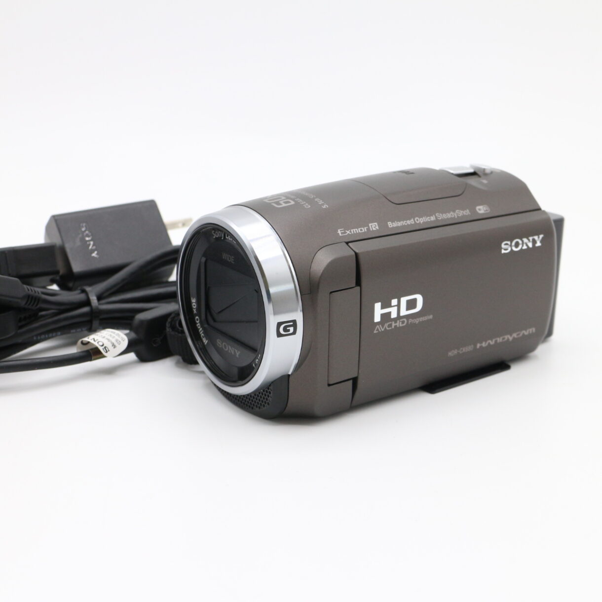 【良品】SONY ソニー ビデオカメラ Handycam 光学30倍 内蔵メモリー64GB ブロンズブラウンHDR-CX680 TI #LE2029408