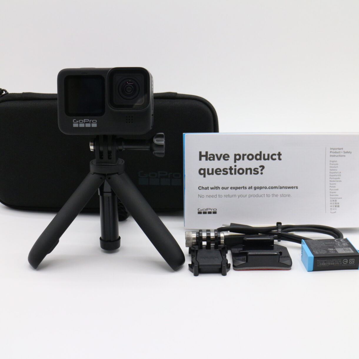 【良品】GoPro ゴープロ HERO9 Black ウェアラブルカメラ 5K CHDHX-901-FW #LE2029400