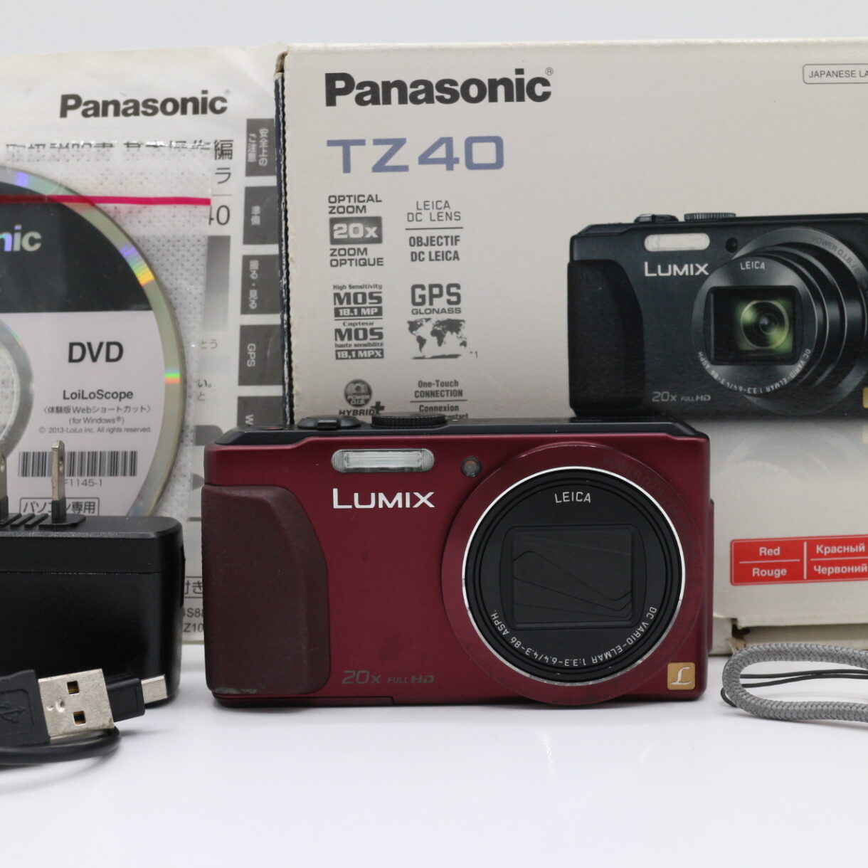 【良品】PANASONIC パナソニック LUMIX DMC-TZ40 コンパクトデジタルカメラ 高倍率ズーム Wi-Fi搭載 #LE2029433
