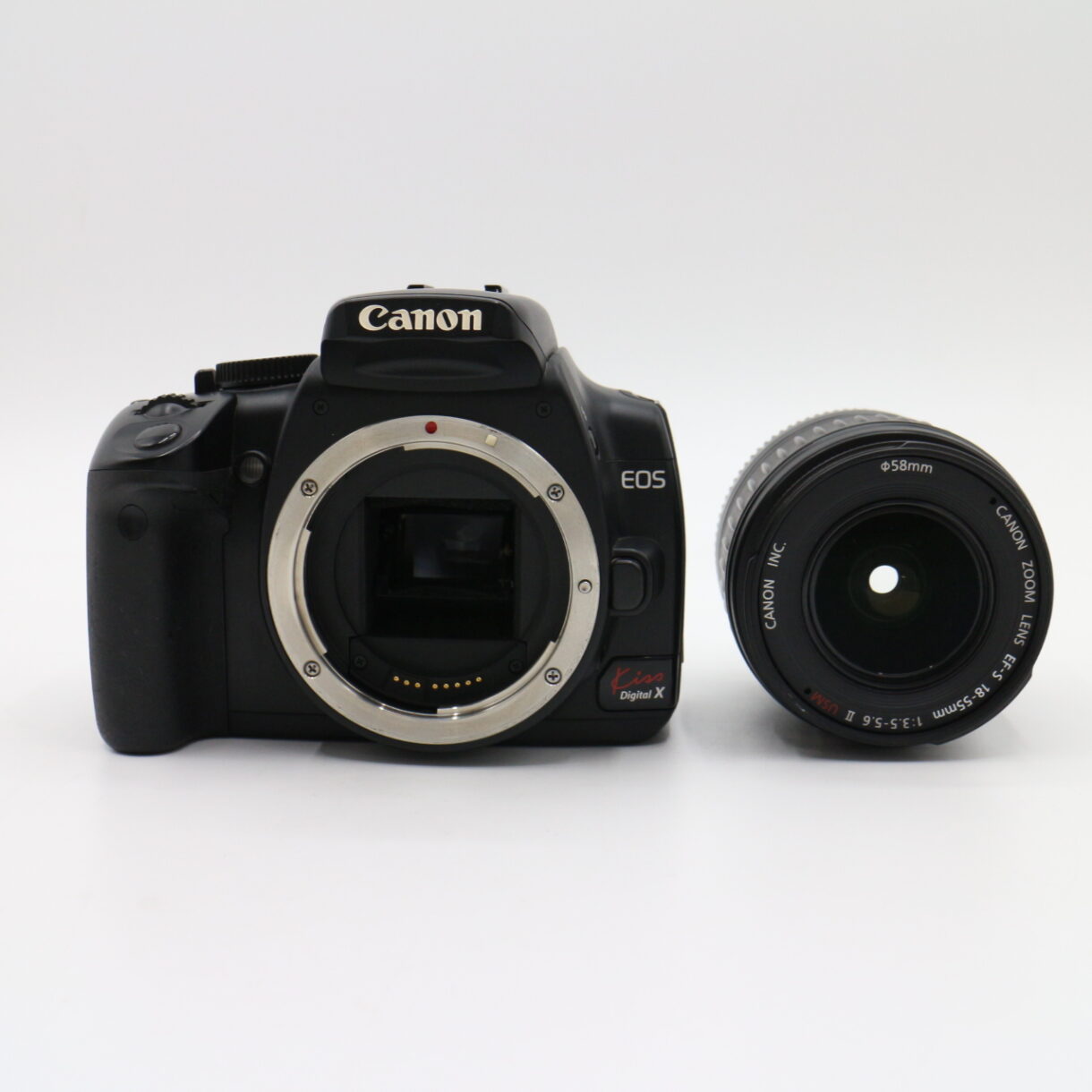 【良品】CANON キヤノン EOS Kiss Digital X レンズキット EF-S 18-55mm EFマウント デジタル一眼レフカメラ #LE2029486 - 画像 (12)