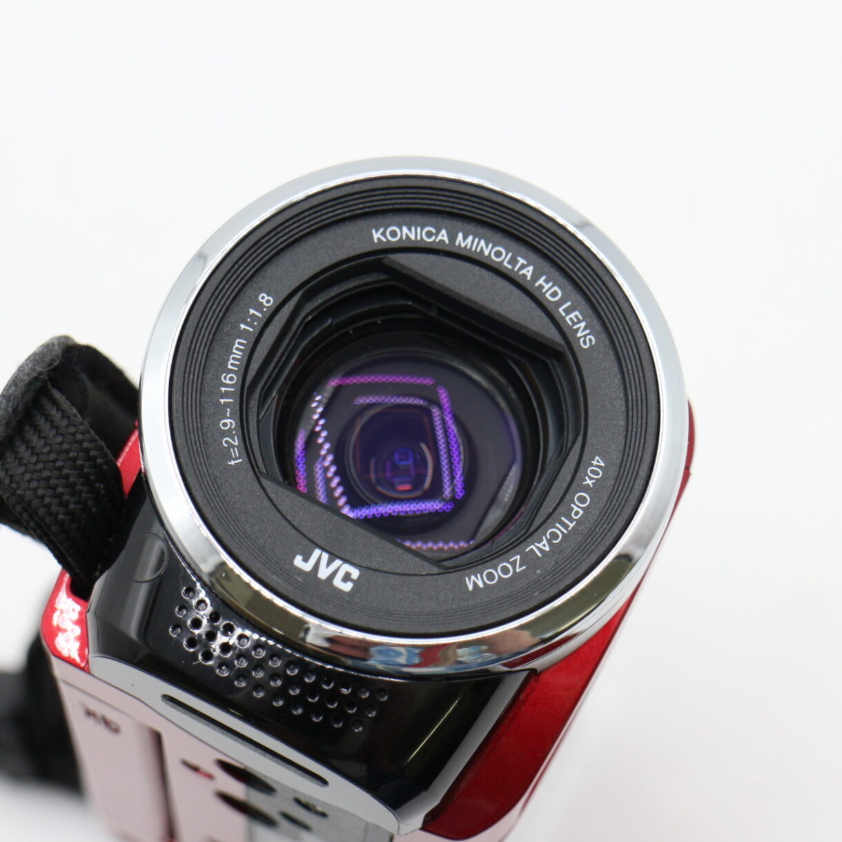 【美品】JVC ジェイブイシー GZ-HM390-R フルHD デジタルビデオカメラ 光学40倍ズーム #LE2029495 - 画像 (11)