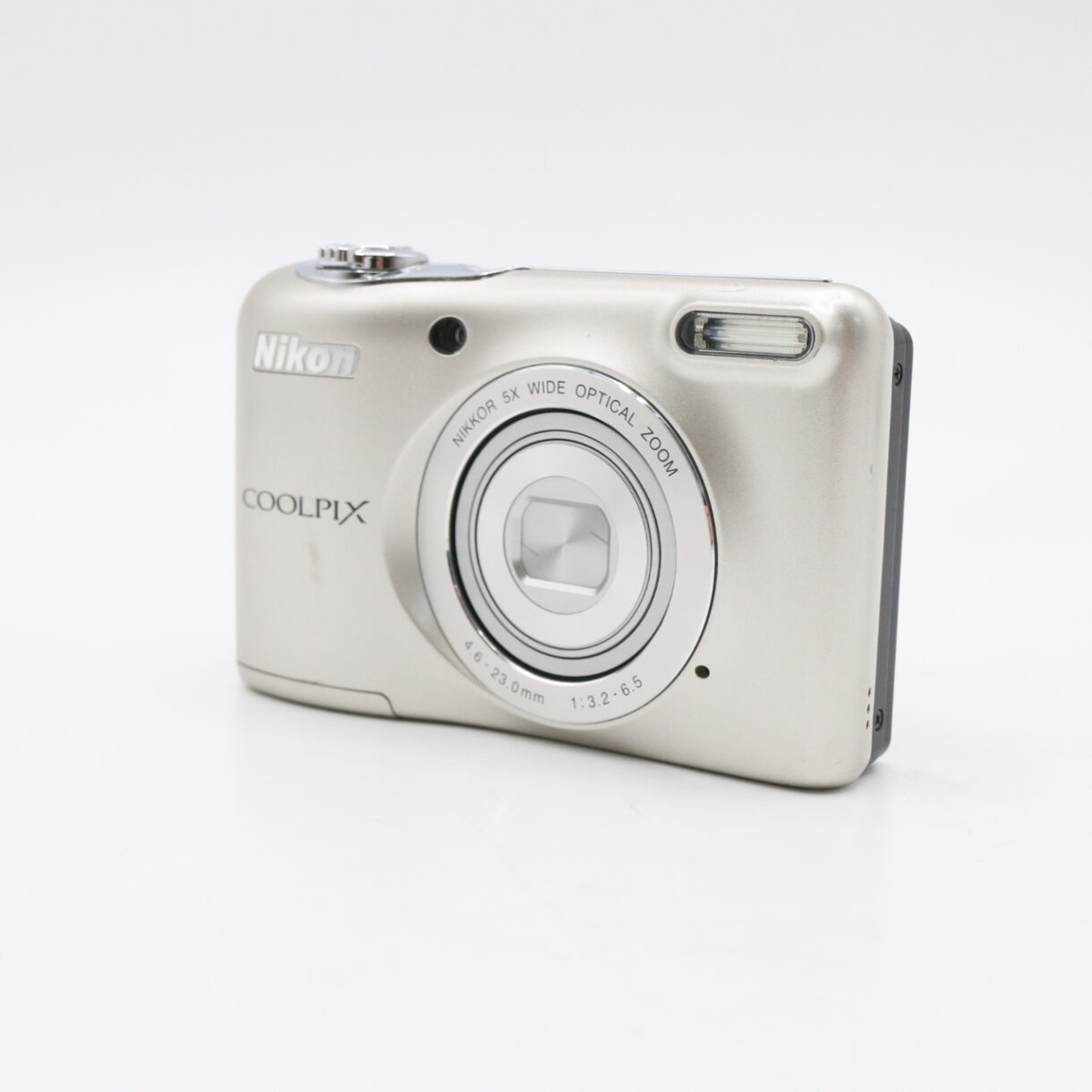 【良品】NIKON ニコン デジタルカメラ COOLPIX L30 5倍ズーム 2005万画素 乾電池タイプ シルバー L30SL #LE2029540 - 画像 (2)