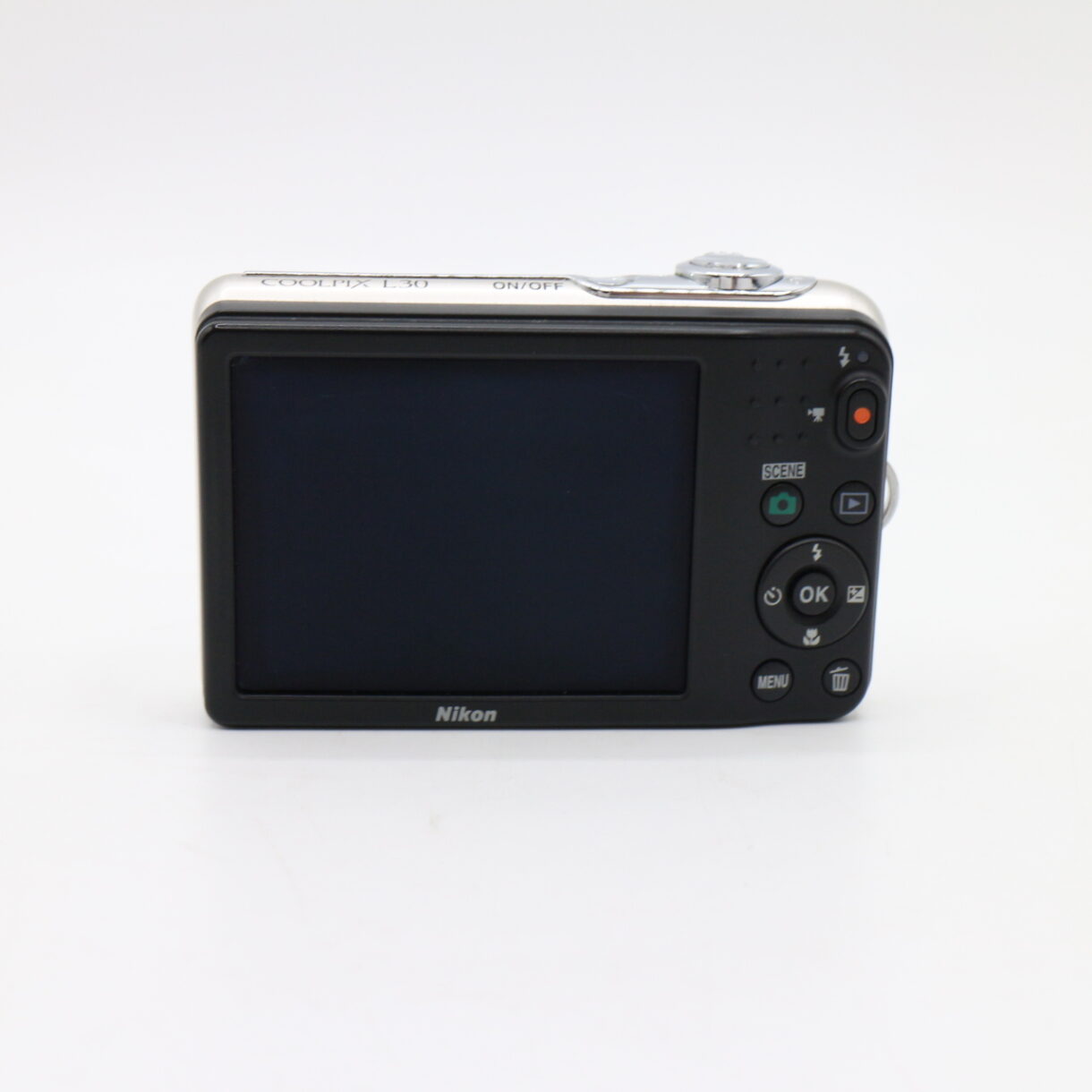 【良品】NIKON ニコン デジタルカメラ COOLPIX L30 5倍ズーム 2005万画素 乾電池タイプ シルバー L30SL #LE2029540 - 画像 (5)