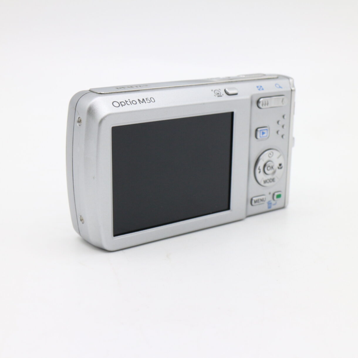 【良品】PENTAX ペンタックス Optio M50 シルバー オプティオ #LE2029541 - 画像 (4)