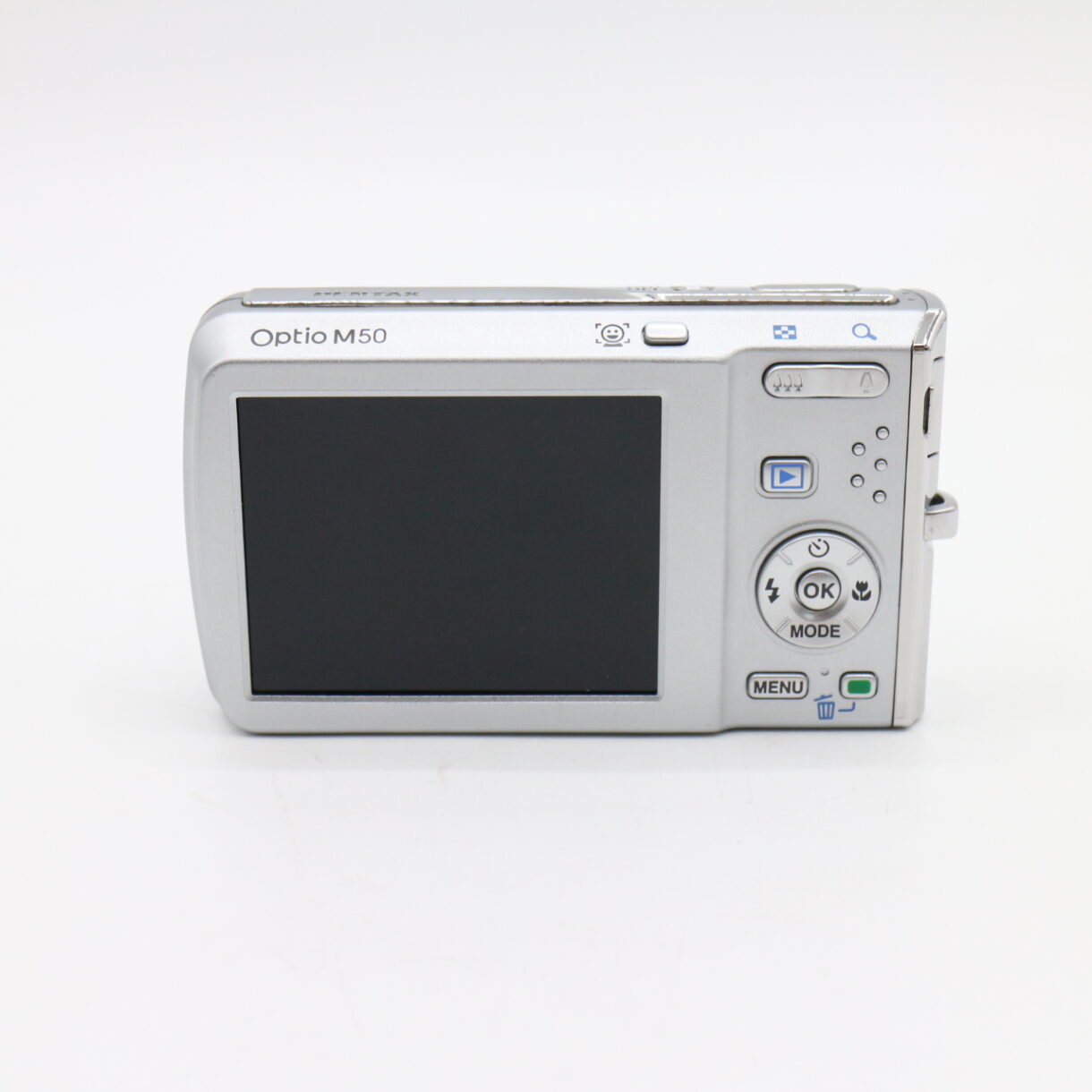 【良品】PENTAX ペンタックス Optio M50 シルバー オプティオ #LE2029541 - 画像 (5)