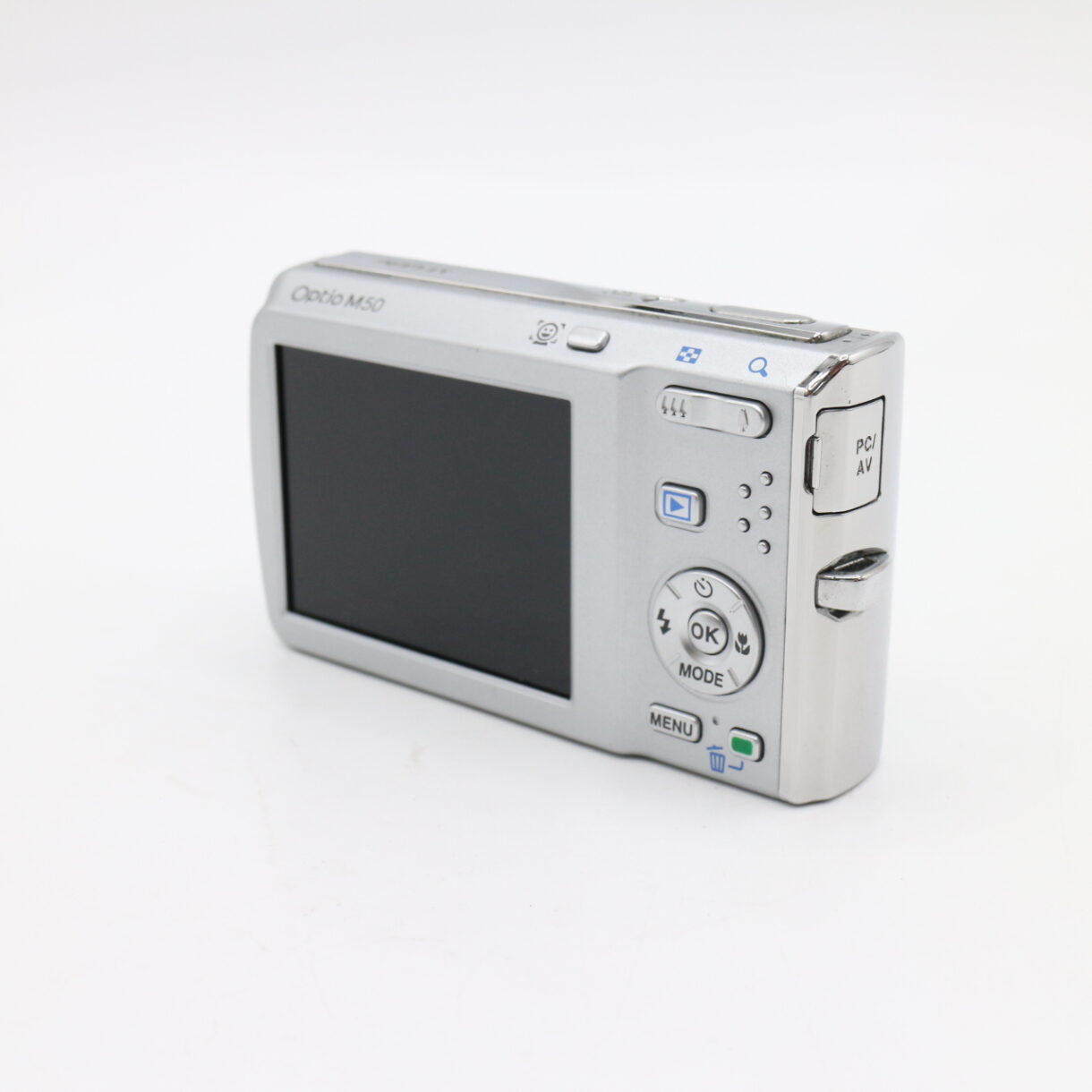 【良品】PENTAX ペンタックス Optio M50 シルバー オプティオ #LE2029541 - 画像 (6)